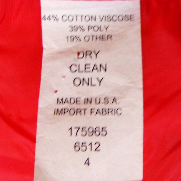 BENTLEY A. size 4 2-piece suit jacket/skirt multicolor floral cotton blend - Picture 13 of 13